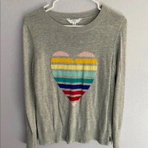Rainbow Heart Sweater: